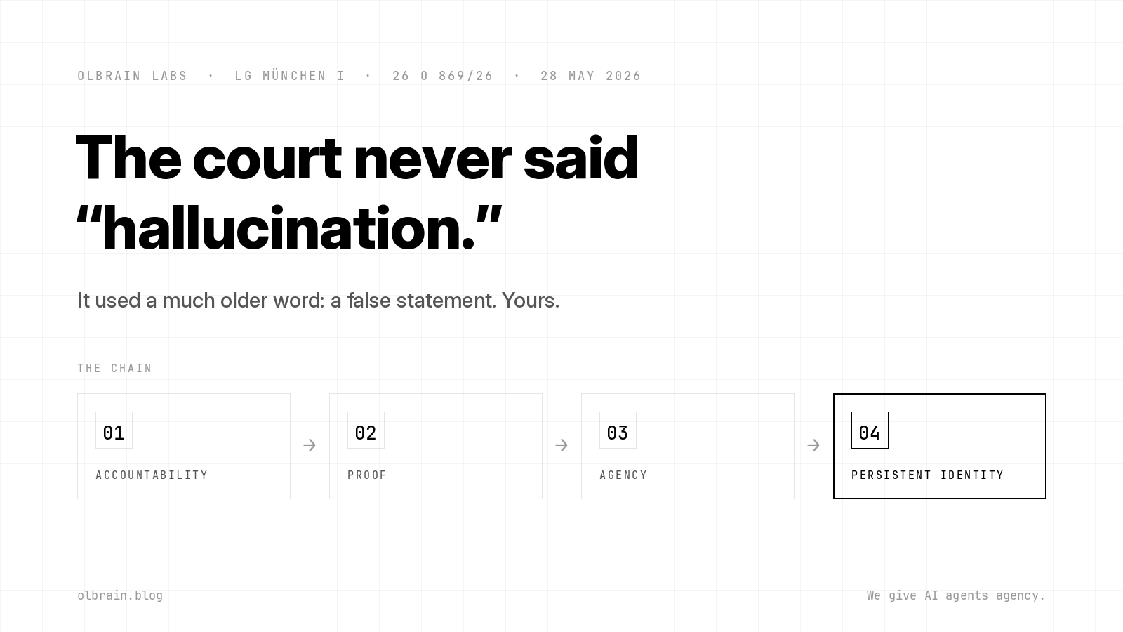 The Court Never Said Hallucination